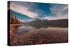 McDonald Lake Glacier National Park-Belinda Shi-Stretched Canvas