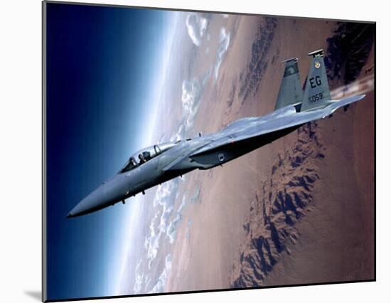 McDonnell Douglas F-15 Eagle Airplan Photo Print Poster-null-Mounted Poster