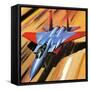 Mcdonnell Douglas F-15 Eagle Jet Fighter-Wilf Hardy-Framed Stretched Canvas