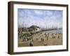 Mcfadden Wharf, Ca., Ca 1900-Stanton Manolakas-Framed Giclee Print