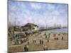 Mcfadden Wharf, Ca., Ca 1900-Stanton Manolakas-Mounted Giclee Print