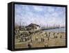 Mcfadden Wharf, Ca., Ca 1900-Stanton Manolakas-Framed Stretched Canvas