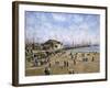 Mcfadden Wharf, Ca., Ca 1900-Stanton Manolakas-Framed Giclee Print