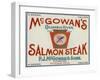 McGowan, Washington - Keystone Salmon Case Label-Lantern Press-Framed Art Print