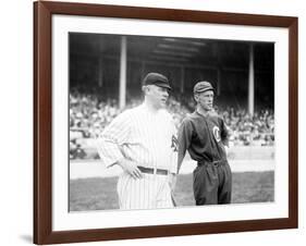 McGraw, NY Giants, Evers, Chicago Cubs, Baseball Photo - New York, NY-Lantern Press-Framed Art Print