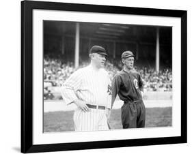 McGraw, NY Giants, Evers, Chicago Cubs, Baseball Photo - New York, NY-Lantern Press-Framed Art Print