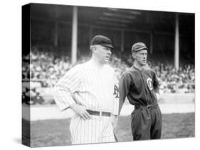 McGraw, NY Giants, Evers, Chicago Cubs, Baseball Photo - New York, NY-Lantern Press-Stretched Canvas