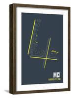 MCI Airport Layout-08 Left-Framed Giclee Print