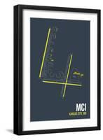 MCI Airport Layout-08 Left-Framed Giclee Print