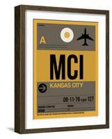 MCI Kansas City Luggage Tag 1-NaxArt-Framed Art Print