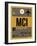 MCI Kansas City Luggage Tag 1-NaxArt-Framed Art Print