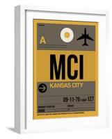 MCI Kansas City Luggage Tag 1-NaxArt-Framed Art Print