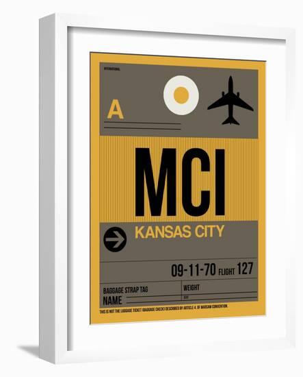 MCI Kansas City Luggage Tag 1-NaxArt-Framed Art Print