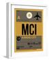 MCI Kansas City Luggage Tag 1-NaxArt-Framed Art Print