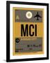 MCI Kansas City Luggage Tag 1-NaxArt-Framed Art Print