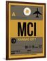 MCI Kansas City Luggage Tag 1-NaxArt-Framed Art Print