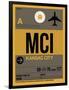 MCI Kansas City Luggage Tag 1-NaxArt-Framed Art Print