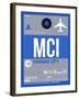 MCI Kansas City Luggage Tag 2-NaxArt-Framed Art Print