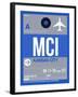 MCI Kansas City Luggage Tag 2-NaxArt-Framed Art Print