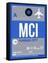 MCI Kansas City Luggage Tag 2-NaxArt-Framed Stretched Canvas