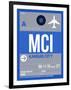 MCI Kansas City Luggage Tag 2-NaxArt-Framed Art Print