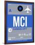 MCI Kansas City Luggage Tag 2-NaxArt-Framed Art Print