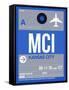 MCI Kansas City Luggage Tag 2-NaxArt-Framed Stretched Canvas