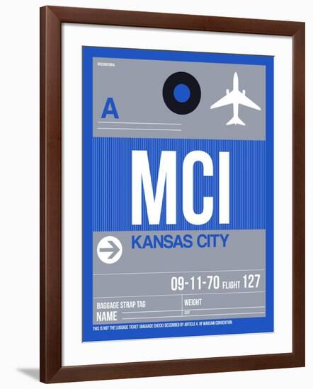 MCI Kansas City Luggage Tag 2-NaxArt-Framed Art Print