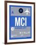 MCI Kansas City Luggage Tag 2-NaxArt-Framed Art Print