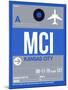 MCI Kansas City Luggage Tag 2-NaxArt-Mounted Art Print