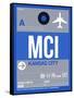 MCI Kansas City Luggage Tag 2-NaxArt-Framed Stretched Canvas