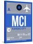 MCI Kansas City Luggage Tag 2-NaxArt-Stretched Canvas