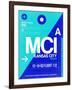 MCI Kansas City Luggage tag I-NaxArt-Framed Art Print