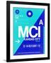 MCI Kansas City Luggage tag I-NaxArt-Framed Art Print