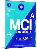 MCI Kansas City Luggage tag I-NaxArt-Mounted Art Print