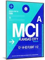 MCI Kansas City Luggage tag I-NaxArt-Mounted Art Print