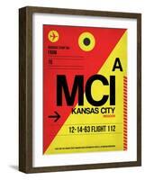 MCI Kansas City Luggage tag I-NaxArt-Framed Art Print