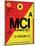 MCI Kansas City Luggage tag I-NaxArt-Mounted Art Print