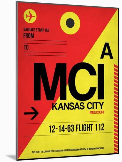 MCI Kansas City Luggage tag I-NaxArt-Mounted Art Print