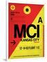 MCI Kansas City Luggage tag I-NaxArt-Framed Art Print
