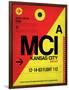 MCI Kansas City Luggage tag I-NaxArt-Framed Art Print