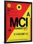 MCI Kansas City Luggage tag I-NaxArt-Framed Art Print