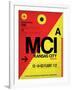 MCI Kansas City Luggage tag I-NaxArt-Framed Art Print