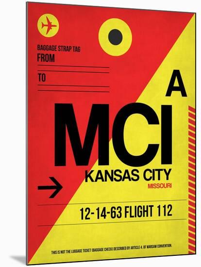 MCI Kansas City Luggage tag I-NaxArt-Mounted Art Print