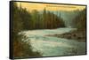 McKenzie River, Oregon-null-Framed Stretched Canvas