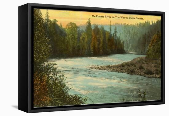 McKenzie River, Oregon-null-Framed Stretched Canvas