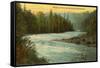 McKenzie River, Oregon-null-Framed Stretched Canvas