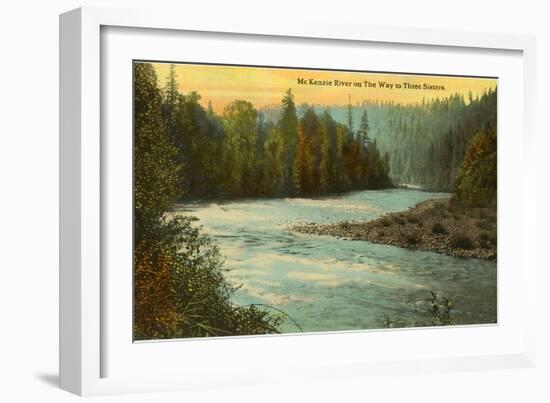 McKenzie River, Oregon-null-Framed Art Print
