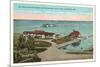 McKinley Beach, Yacht Club, Milwaukee, Wisconsin-null-Mounted Premium Giclee Print