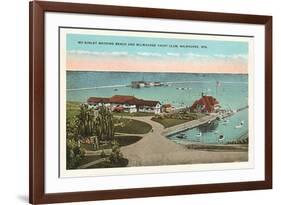 McKinley Beach, Yacht Club, Milwaukee, Wisconsin-null-Framed Art Print